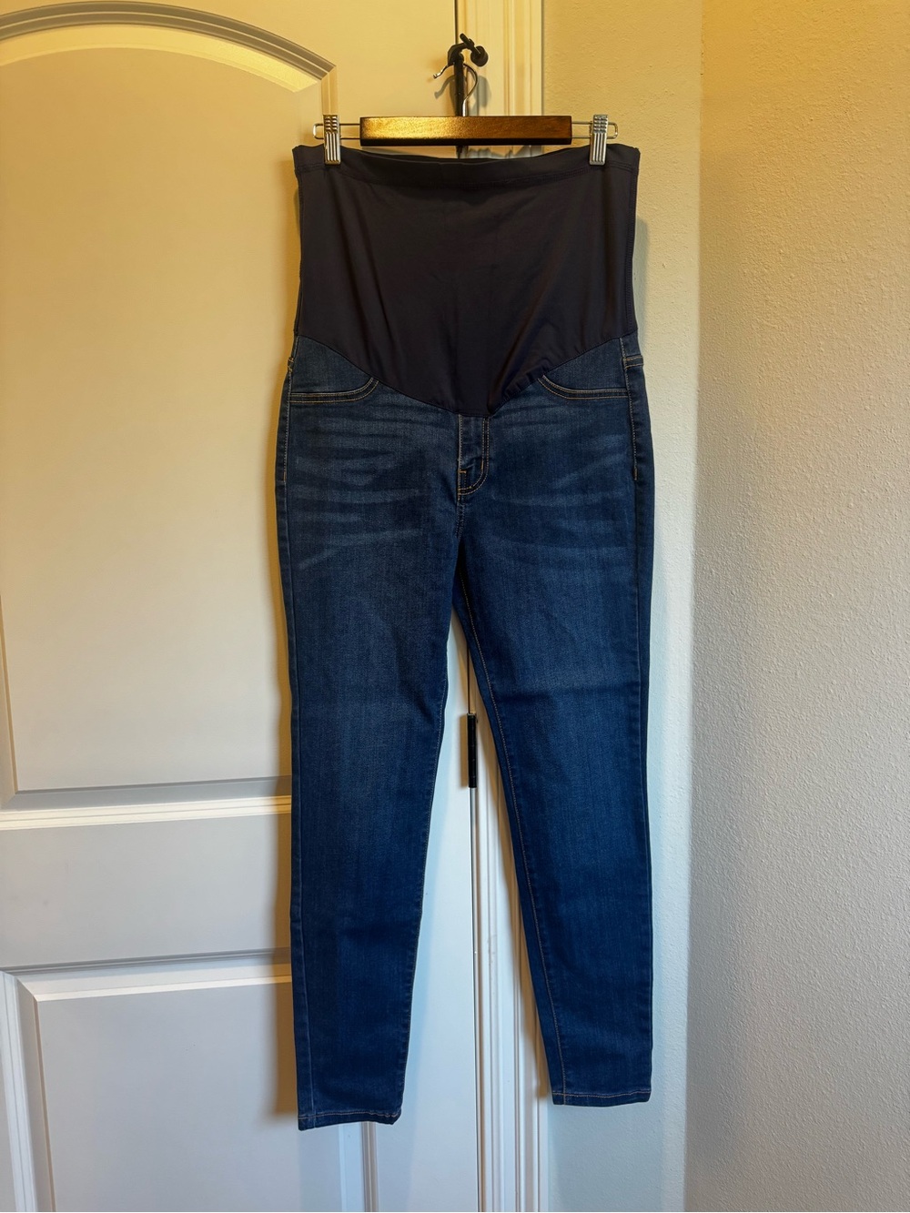 Pinkblush Navy Maternity Skinny Jeans with Full Stretch Panel